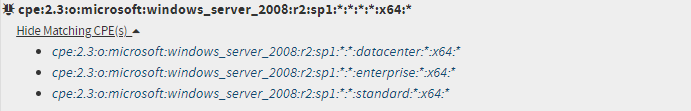 Image of Match-String and CPEs